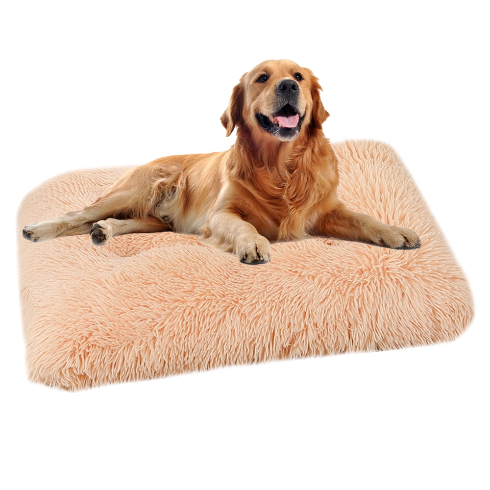 Washable Dog Bed Dog beds, Plush Soft Pet Beds, Anti-Slip Dog Crate Bed for Dogs Dog Mats for Sleeping,Fluffy Kennel Pad Dog beds