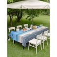 thumbnail image 3 of Outdoor Tablecloth with Umbrella Hole and Zipper, Coastal Beach Rectangle Table Cloth 60x102 Inch Waterproof Tablecloth, Summer Ocean Sea Modern Palm Coconut Tree Picnic Table Cover for Patio Camping, 3 of 7