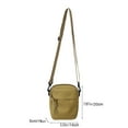 thumbnail image 3 of Btomtd Sling Purse with Earphone Hole, Casual One Strap Chest Crossbody Bag for Travel, Shoulder Bag with Water-Resistant Fabric, Unisex Carry-All Handbag, Khaki, 3 of 6