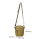 thumbnail image 2 of Bolsa de hombro cruzada, bolso de viaje para hombres, mujeres, niños, con agujero para auriculares, caqui, 2 of 6