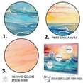 thumbnail image 3 of Designart "Sunrise Over The Rainbow Ocean I" Ocean Canvas Prints, 3 of 7
