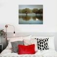 thumbnail image 3 of Shiartex Framed Wall Art Ready to Hang White swan on a pond White swans are swimming on the lake Canvas Print Artwork Wall Art Painting Pictures Home Office Wall Décor Modern Poster 20x16Inch, 3 of 3
