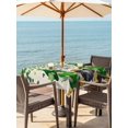 thumbnail image 2 of Outdoor Tablecloth with Umbrella Hole and Zipper, St. Patrick's Day Square Table Cloth 60x60 Inch Waterproof Tablecloth, Spring Lucky Shamrocks Gnomes Vintage Picnic Table Cover for Patio Camping, 2 of 7