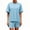 Light blue, variant on Short Sleeve Women 2 Pieces Matching Sets Ribbed Tops and Shorts Lounger Sets