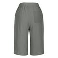 thumbnail image 4 of WILLBEST Pantalones Casuales de Lino para Mujer, Largos Hasta La Rodilla, con Pierna Ancha, Cintura Alta, para Playa, Verano, Cómodos, Diseño Elegante. Grande, 4 of 4