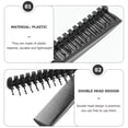 thumbnail image 3 of 4pcs Foldable Hair Comb Portable Plastic Comb for Home Travel Outdoor (Black), 3 of 7