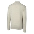 thumbnail image 3 of Men's Cutter & Buck Oatmeal Birmingham Barons Big & Tall Lakemont Tri-Blend Quarter-Zip Pullover Sweater, 3 of 3