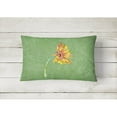thumbnail image 2 of Carolines Treasures 8854PW1216 Gerber Daisy Orange Canvas Fabric Decorative Pillow, 12H x16W, multicolor, 2 of 3