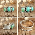 thumbnail image 3 of QQTDFG Vintage 925 Silver Turquoise Rings Women Wedding Party Jewelry Ring Gift Sz 6-10-7-#2, 3 of 3