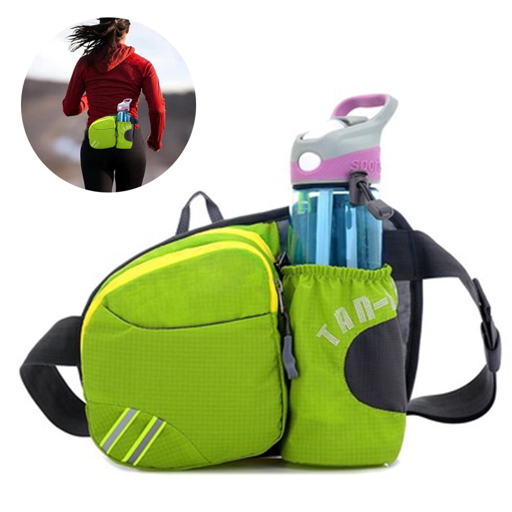 Marathon Pockets Waist Bag Phone Water Bottle Holder Hiking Cycling Sports Pouch 