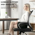 thumbnail image 5 of YRLLENSDAN 360 Degree Swivel and 360 Degree Rotation Office Desk Chair, Black, 5 of 8