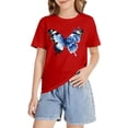 thumbnail image 6 of CPNG Children's Girls and Boys T Shirt Trendy Butterfly Print Loose Fit Tees Summer Casual Crew Neck Short Sleeve T-Shirt, 6 of 8