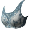 thumbnail image 4 of BIMEI Women Mastectomy Bra Breast Prosthesis with Pockets Wirefree Comfort Everyday Bra H24,Blue,38A/B/C, 4 of 7