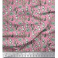 thumbnail image 1 of Soimoi Cotton Voile Fabric Floral,Succulents & Cactus Tree Print Fabric by Yard 42 Inch Wide, 1 of 1