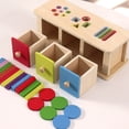thumbnail image 3 of BUTOMKY Montessori Wooden Color & Shape Sorting Box - Geometric Matching Blocks Learning Toy, Educational Activity Cube for Toddlers 1-3 & 3-5 Years Old, 3 of 8