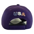 thumbnail image 3 of Men's Patriotic Large Eagle USA Adjustable Baseball Cap (Purple), 3 of 3