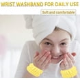 thumbnail image 2 of 2 Pair Wrist Bands for Washing Face, Cotton Wrist Wash Bands, Spa Wristbands for Washing Face, Microfiber Wristbands for Wrist Prevent Liquid from Spilling, 2 of 4