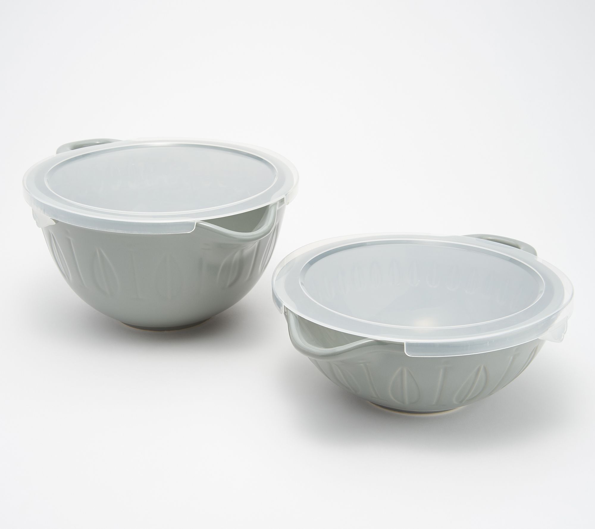 Mad Hungry 2Piece Lip'n'Loop Mixing Bowl with Lids NEW Model K48001