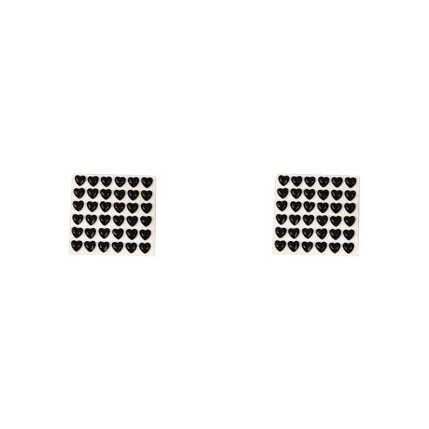 Bearachild 10 hojas de pegatinas de diamantes de imitación calcomanías acrílicas tridimensional amor corazón pegatina para uñas para teléfono guitarra Negro 2piezas Bearachild CBP482748