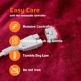 thumbnail image 6 of Degrees of Comfort Sherpa Plush Heated Blanket, Full Size Bed Electric Blankets with 20 Heat Settings Controller | 1-10 Hour Auto Shut Off |Washable, 72" X 84" Red, 6 of 13