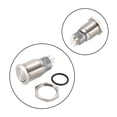 thumbnail image 2 of Uxcell Momentary Metal Push Button Switch 16mm Mounting 2NC 2NO 2COM AC 250V 3A, 2 of 5