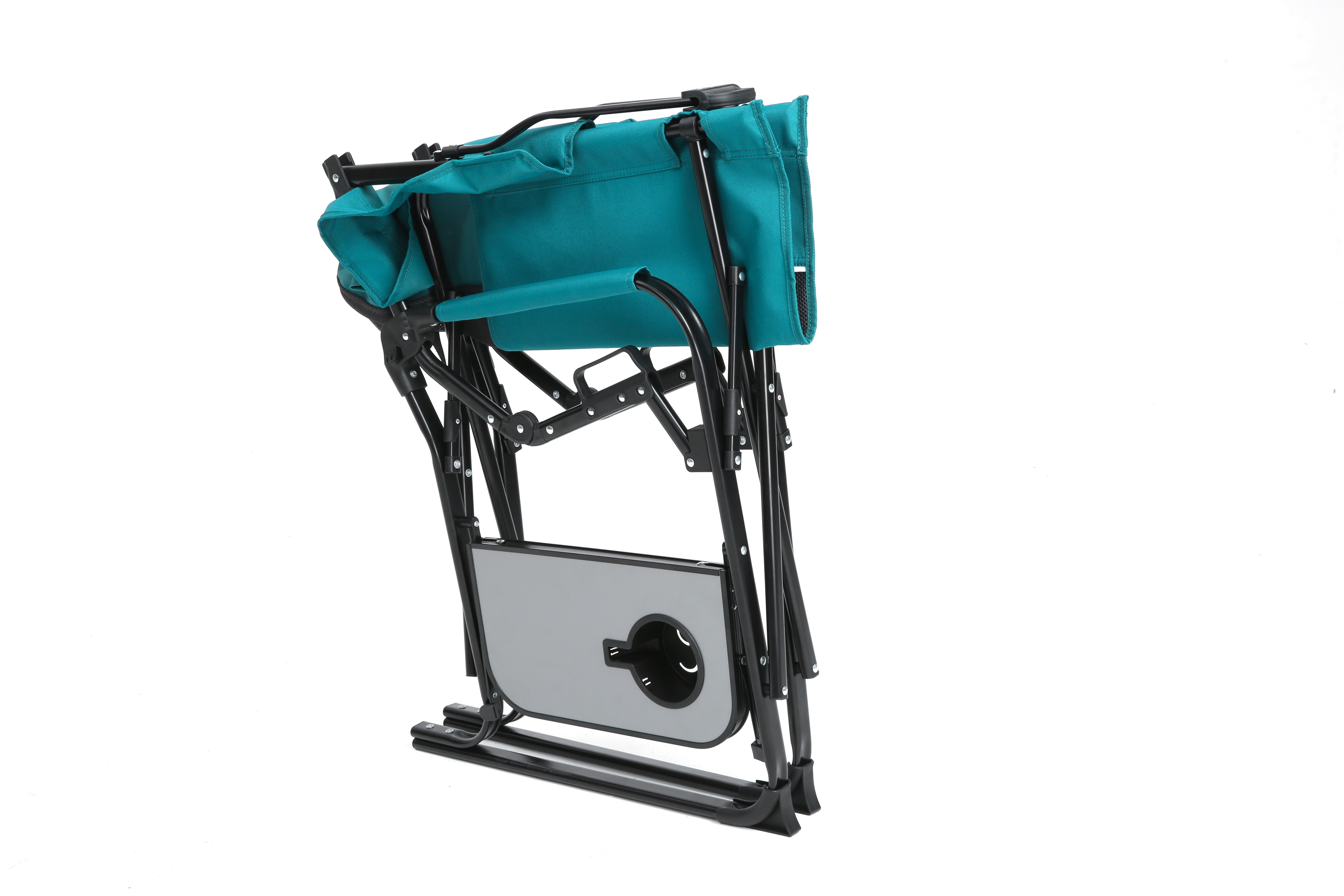 Camping Directors Chair, Heavy Duty,Oversized Portable Folding Chair with Side Table, Pocket for Beach, Fishing,Trip,Picnic,Lawn Blue