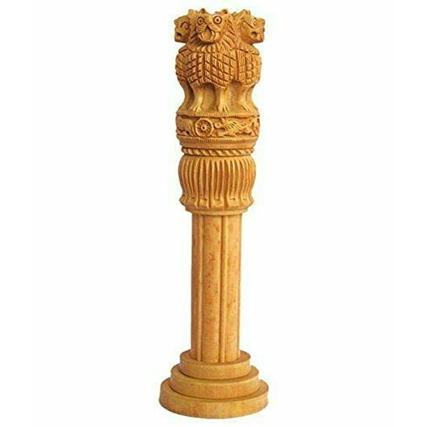 eSplanade Wooden Ashok Stambh / Ashoka Stambh (Stoop) Pillar | National Emblem India Memento Statue Showpiece - Gift for Home Decorative, Office, Table Decoration (8 eSplanade Wooden Ashok Stambh / Ashoka Stambh (Stoop) Pillar | National Emblem India Memento Statue Showpiece - Gift for Home Decorative, Office, Table Decoration (8