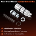 thumbnail image 4 of Kit de Reconstrucción de Cilindro Maestro de Freno Trasero 11/16" para Harley Davidson Softail, FXR, Dyna, Touring, Sportster Reemplaza 42382-87/DS195059, 4 of 7