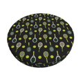 thumbnail image 2 of Round Bar Stool Seat Covers, Tennis Rackets Elastic Round Chair Cover Stool Seat Slipcover Bar Stool Cushions Round Pad for 12-14 inch, 2 of 7