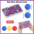 thumbnail image 2 of 1 Set 500Pcs Rubberized Style Imitated Silicone Acrylic Beads Round Red 8x7.5mm Hole: 1.6mm, 2 of 6