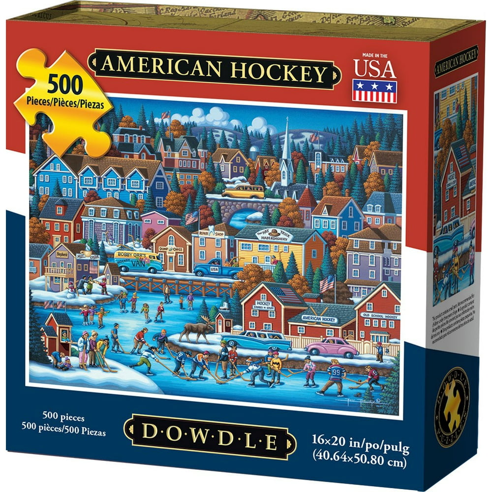 Dowdle Jigsaw Puzzle American Hockey 500 Piece