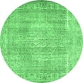 thumbnail image 1 of Ahgly Company Indoor Round Persian Emerald Green Traditional Area Rugs, 3' Round, 1 of 4
