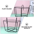 thumbnail image 3 of Raindrops 3pcs Metal Balcony Planter Railing Hanging Planter Pot Appearance Design, 3 of 8