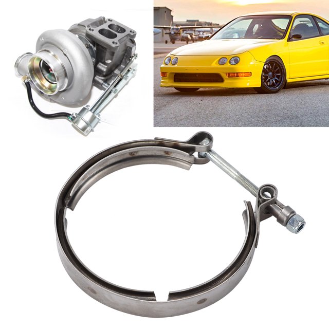 Abrazadera de banda en V para escape de turbocompresor de automóvil, abrazadera en V para turbina de escape, integración perfecta