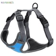 thumbnail image 3 of BadPiggies Dog Chest Harness No Pull Adjustable Reflective Walking Pet Vest Harnesses for Small Medium Large Dogs (L, Blue), 3 of 8