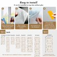 thumbnail image 6 of Khaki Flower Window Privacy Film, Vintage Farmhouse Boho Leaf Spring Plant Static Cling UV Sun Blocking Heat Control Window Tint Day and Night,Non-Adhesive One Way Windows Privacy Cover 17.7''x39.3'', 6 of 7