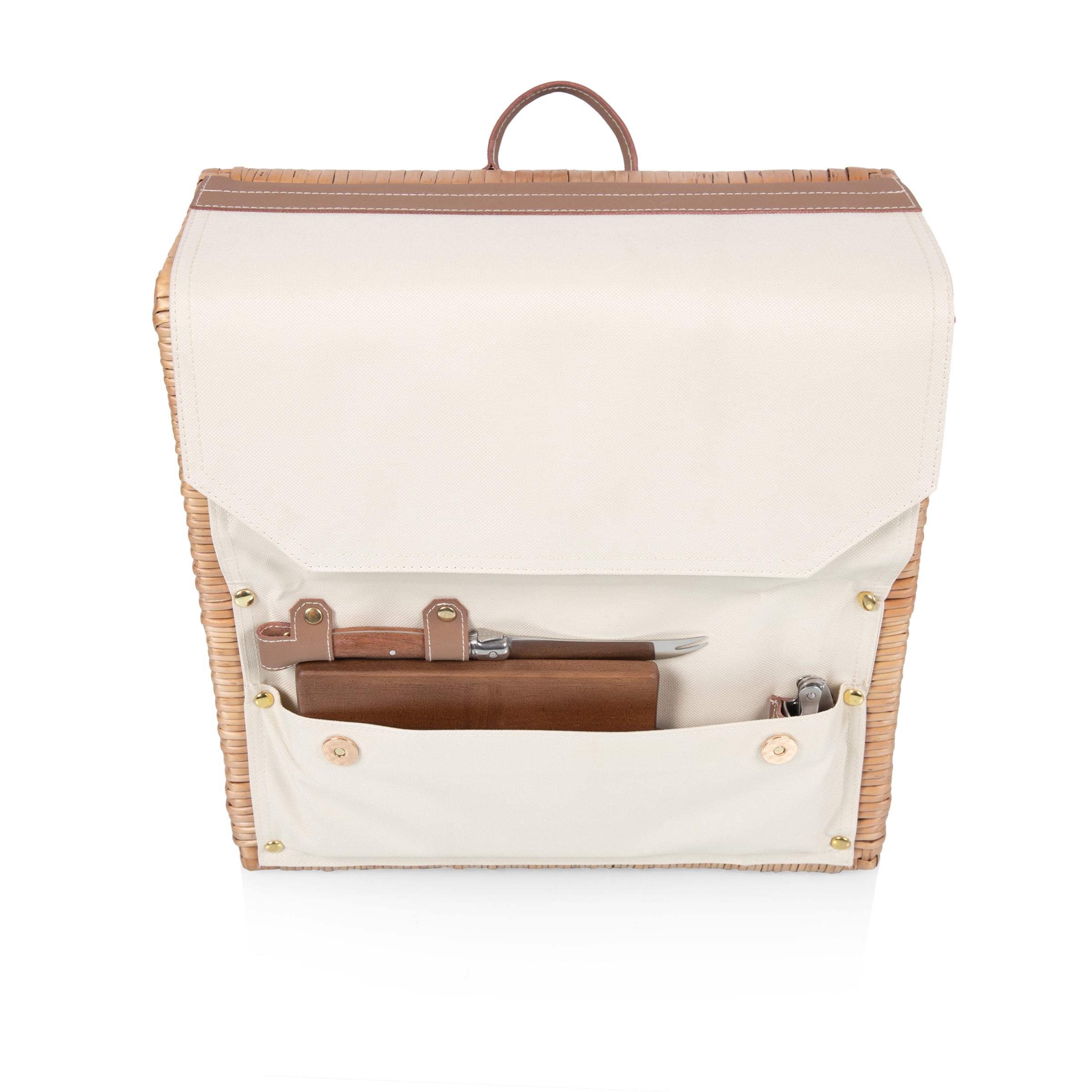 Picnic Time Corsica Wine & Cheese Basket Backpack - Thumbnail 3