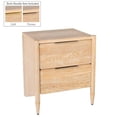 thumbnail image 2 of Meridian Furniture Oakwood Table de Nuit Chêne Blanc, 2 of 33