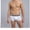 White, variant on Men's Underwear Boxer Briefs Cotton Under $5 Middle Waist Solid Color Letters Comfortable Breathable Boxers Underwear