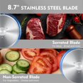 thumbnail image 4 of CUSIMAX Dual-Blade Electric Meat Slicer,8.7" Removable Blades,Adjustable Thickness, Detachable, for Meat, Cheese, Bread, 4 of 5