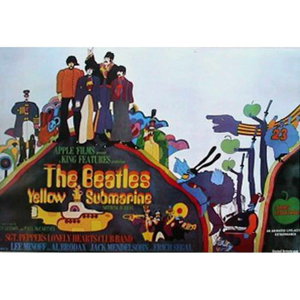 The Beatles Yellow Submarine Poster b New 24x36 - Walmart The Beatles Yellow Submarine Poster b New 24x36 - Walmart