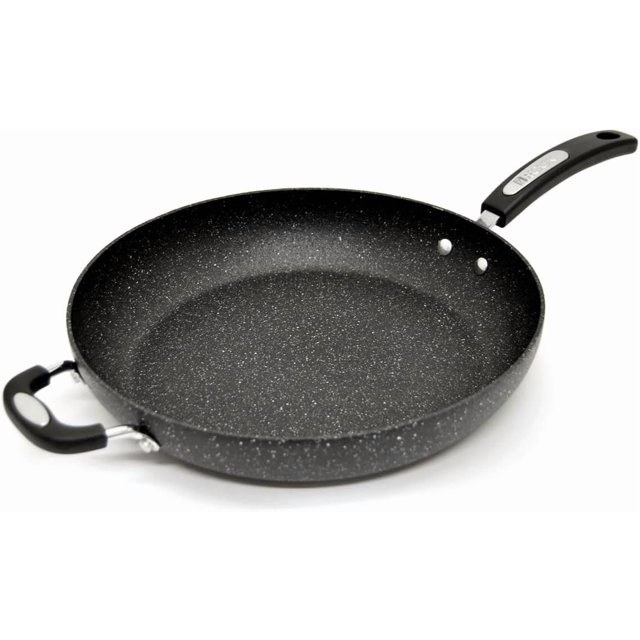 The Rock cm (”) NonStick Grill Pan Durable Forged Aluminium Oven PFOA Easy to Clean