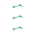 thumbnail image 4 of Destyer Easy To Install CNC Foot Gear Lever Shifter With Premium Materials Comfortable Green 3Set, 4 of 6