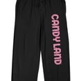 thumbnail image 2 of Candyland Logo Men's Black Sleep Pants-M, 2 of 5