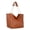 Brown, variant on Large Tote Bag for Women Oversized Shoulder Purses with Chain Handbags, Black