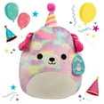 thumbnail image 2 of Squishmallows 12" Delenne The Party Puppy Dog w Party Hat - Official 2026 Jazwares Celebration Plush - Collectible Soft and Squishy Puppy Stuffed Animal Toy - Gift for Kids, 2 of 5