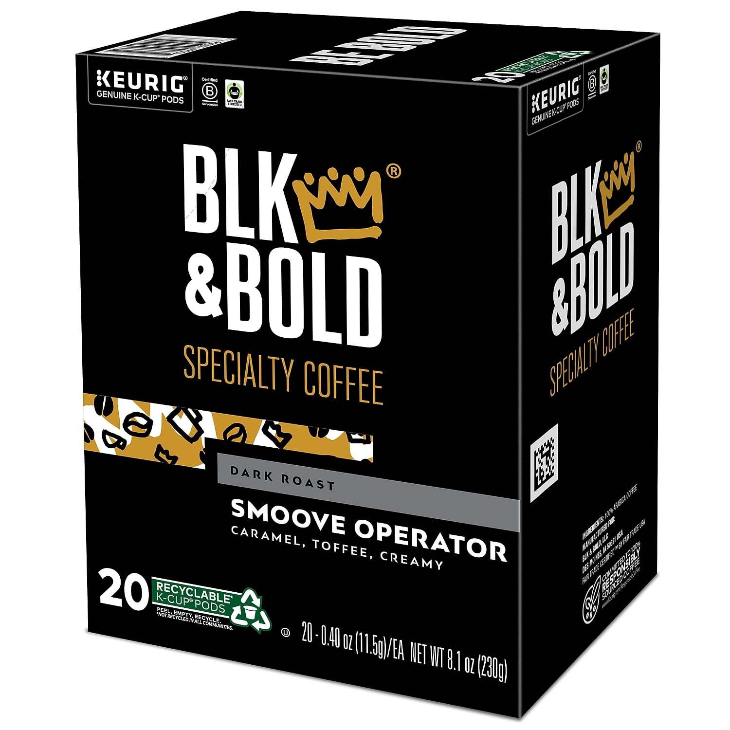 Smoove Operator Dark Roast - Keurig K-Cup Coffee Pods 20ct