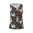 thumbnail image 6 of Sigee Rabbit Is Eating Carrots for Women's Workout Tank Top,Running Tank Tops,Sleeveless Gym ClothesX-Large, 6 of 8