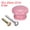 Pink, variant on Round Wood Knobs, 33x23mm Pull Handles for Drawer with Screws Pink 8 Pack