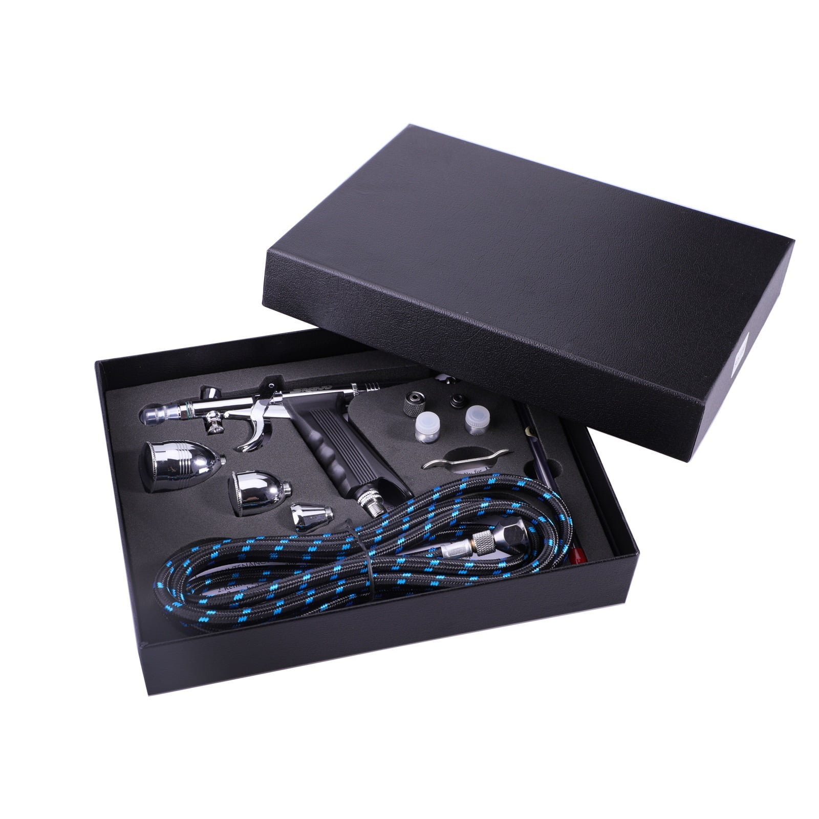Professional Airbrush Kit 0.3/0.5/0.8mm Nozzle Needle Accessories Suitable for Nail Art Tattoo Car Model Spray Painting ,Easy to Clean